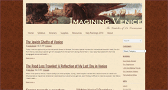 Desktop Screenshot of imaginingvenice.com